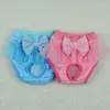 Dog Apparel Eco-Friendly Pet Pants Washable Lace Breathable Menstrual Reusable Teddy Underwear Bow For Dogs