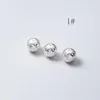 Loose Gemstones 1 Pc/Lot 925 Sterling Silver Craftwork Pretty Round Ball Beads 9mm Woven Bracelet Spacer Fashion DIY Jewelry Findings