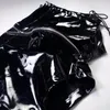 Onderbroeken Sexy PVC Grote maat Rits Open Kruis Boxers Lederen podiumzijde Trekkoordzakje Homokleding Jockstrap Erotische Lingerie