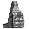 Mochila informal para hombre, bolso de hombro tipo bandolera, mochila de viaje militar Molle para el pecho, impermeable, táctica de camuflaje