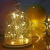 شرائح LED Fairy Lights Copper Wire String 20 2M Holiday Outdoor Lamp Garland Luces for Christmas Tree Wedding Party Decoration234J