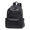 Backpack 2023 Business Men First Layer Cowhide Men's Bag Genuine Leather Schoolbag Large 14 Inch Laptop Travel