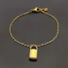 Design de luxe Haute qualité Usine 18cm Lettre Lock Bracelet Bracelet Rose Or Argent 316L En Acier Inoxydable V Amour Bijoux Femmes Men220O