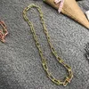 Модное дизайнерское ожерелье из титановой стали U-образное ожерелье в стиле унисекс Доступно в цветах: золото, серебро и розовое золото2605