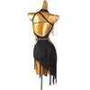 Stage Wear Vêtements féminins Jupe pour femmes Robe de danse de salon Costume Filles Robes de femme frangée 2023 Costume Fringe Line Vêtements de pratique