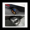 Per M2 F87 M3 F80 M4 Scarico modificato Adatto per auto Silenziatore di coda in fibra di carbonio bruciato Punte per tubi blu Ingresso argento 70mm