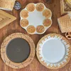 Platen Creatieve Melk Biscuit Keramische Plaat Nordic Modern Onregelmatige Leuke Verf Middag Dessert Koffiekopje