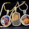 Groothandelsprijs Luxe Hanger Ice Out Moissanite Hip Hop 925 Sterling Zilveren Mode-sieraden Aangepaste Brief Hanger
