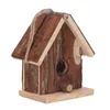 Dekoracje ogrodowe ptak dom drewniany wiszący styl retro do dekoracji na świeżym powietrzu