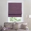 Curtain Blackout Hand Pulled Cotton And Linen Plain Double Layer Lifting Roman Roller Shutter Living Room