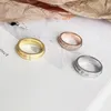 Anillos de diseño para mujeres Anillos Forma de T Diamantes Oro Plata Rosa Joyería de lujo para hombre Acero de titanio Chapado en oro Nunca se desvanece No All214f