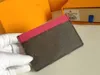 Portafogli di lusso di design Portafoglio porta carte verticale in pelle Damier marrone grafite M61733 Borsa pochette con pochette
