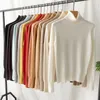 Women's Sweaters Masigoch Winter Super Soft Baby Cashmere Seamless Turtleneck