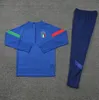 Italys Tracksuit Tuta Maglia Jersey 22 23 24 Italia Italie Training Suite survivant Camiseta Soccer Jerseys Chandal Kit Football Men and Kids Uomo Calcio