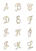 Broszki angielskie literowe słowo styki metal kryształowy broszka 26 początkowe litery a do znestonu dla mężczyzn i kobiet prezenty biżuterii