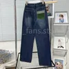 Top Quality Jeans for Women Fashion Designer Luxury Trousers with Contrasting Letters Pants 24815