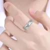 Cluster Rings Silver Ring 999 Sterling Hundred Fortune Word Men Domineer OPening Personality Female Korean Version Fashion Hipster