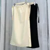 Toteme Vanilla Side Button Drawstring Mid length Half Skirt Commuter Casual Half Skirt