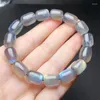 Bracelets à maillons en Labradorite naturelle, perles seau, breloques à la mode, bijoux en pierres précieuses personnalisés pour hommes et femmes, 1 pièces