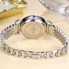 Montres-bracelets Sdotter Mode Femme Montre Argent Bracelet Diamant Pour Femmes Montres Étanches De Luxe Rose Or Lad