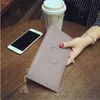 Новый ультратонкий длинный женский кошелек из натуральной кожи на молнии из мягкой воловьей кожи, большой инвентарь для мобильного телефона 399