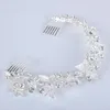 Hair Clips Delicat Bridal Jewelry Leaf Flower Shape Crystal Wedding Accessories With Comb Headpieces Porm Fashion Headwear