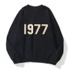 스웨트 셔츠 남자 패션 트랙 슈트 ess 편지 1977 Essentoods Pullover 남자 여자 후드 스포츠웨어 스트리트 느슨한 스웨트 셔츠 스포츠 까마귀 재킷 1xm0