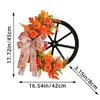 Decorative Flowers Autumn Harvest Thanksgiving Pumpkin Wreath Home Decoration Fall Festival Party Supplies Gift