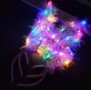 Fascia per orecchie da coniglio a LED, illuminata da coniglio, orecchie lunghe, cerchio per capelli, copricapo luminoso, festa di compleanno, vacanze di Natale, accessori per la testa per donne e ragazze