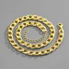 2023 New Alloy Design Sense Fashion Hiphop Rap 9mm Cuban Chain Jewelry