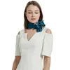 Foulards 90cm carré foulard de soie femmes bandeau dames bracelet imprimé satin foulard silencieux châle sac décoratif foulard