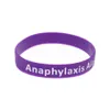 1PC anafylaxie alert siliconen armband Wat is een betere manier om de boodschap over te brengen dan met een dagelijkse herinnering299A