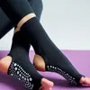 Donne calzini fitness semplice mezza palma elastico elastico barca di cotone galliere yoga solido colore