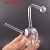 Atacado removível Hookahs Grosso inebriante Protable mini Clear barato água dab rig bong tubo com queimador de óleo de vidro downstem tigela para fumar