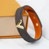 Bracelet unisexe en cuir pour hommes et femmes, chaîne réglable, bijoux, haute qualité, 274M