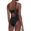 Bandage Bikini Feminino Bodysuit Swim Suit Designer Marca Luxery Womens Swimwear Um Halter Bikini Preto Maiô Chic New Acolchoado Natação Sexy Wear