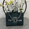 The women's luxury shoulder bag store marc 90% factory wholesale sales 2023 new fashion chain Tote bag PU printed letter jacobes crossbody jaobs handbag