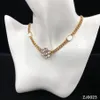 Top Luxury Designer 18k Gold Necklace for woaman Flower Diamond Design Products Brass Necklaces Quality Fashion Jewelry Supply310B