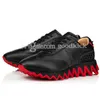 Chaussures décontractées Mocassins Designer Shark Bottom Red Bottoms Plateforme Mode Lacets Low Cut Cuir Hommes Femmes Baskets