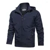 Herenjassen 2023 Herfst Outdoor Bergbeklimmen Waterdichte Middelgrote Jonge Mannen Charge Coat Casual Halflange Sportoverjas