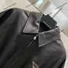Top Designer Jacket New Fall Lapel Short Leather Jacket Bag Slim midja Simple All Matching Coat Luxury