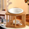 Candle Holders Lamp Holder Diffuser Wood Frame Essential Oil Furnace Home Decoration Yoga