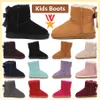 Kinderstiefel Australien Schneestiefel Designer Kinderschuhe Winter Kleinkindstiefel Klassisch Ultra Halbstiefel Babyfell Booty Jungen Mädchen Stiefeletten Kinder Wildlederstiefel mit 22