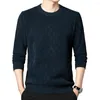 Men's Sweaters Fleece Sweater Cozy Knit Thick Warm Stylish Pullovers With Soft Plush For Fall Winter Wear Solid Color