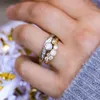 Anéis de cluster vintage s925 prata esterlina diamante pedra solitaire anel para mulheres noivado casamento