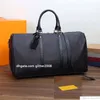 Stor läder Duffel Bag designer Travel Bag 55 KeepAll Bagage Påsar för Holiday Business Sport Handväskor Luxury Duffle Bag Läder Casual Modern Weekender Bag