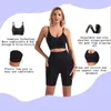 Homens Body Shapers Ningmi Yoga Suits Seamless Support Sportswear Crop Gym Lingerie Cintura Alta Shaper Shorts Invisible Jogging Bras Sports