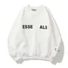 Gevşek Erkekler Lüks Sweatshirts Hoodie Ess Trailtsuit Adam Kadın Yuvarlak Boyun Sweater Külot Kapüşonlu Çift Sweatshirt Spor Giyim EssentialHoodies Ceketler Kyaq