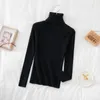 Women's Sweaters 2023 Sweater Mujer Turtleneck Women White Knitted Pullover Autumn Winter Long Sleeve Top Pull Femme Elasticity