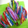 500 pieces lot Mixed Color Silicone energy Sport Elasticity bracelets Friend Love Succes Happy Live Strong Children Gift Party J307K